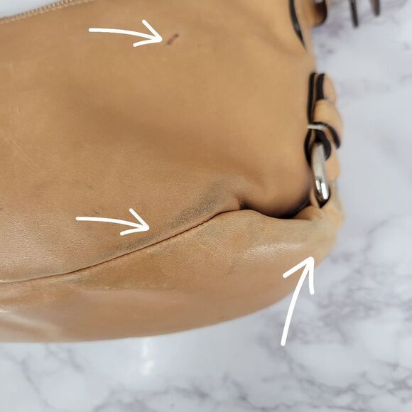 Coach Legacy Leather Turnlock Convertible Purse Tan F15170 Crossbody Shoulder - Picture 10 of 16